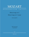 Missa longa C-Dur KV262 fr Soli (SATB), gem Chor und Orchester Klavierauszug