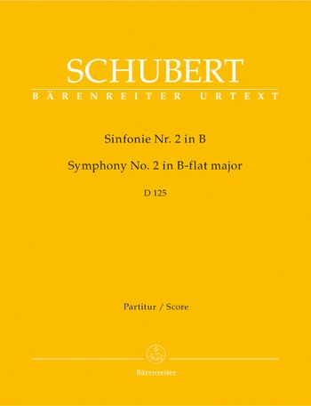 Sinfonie B-Dur Nr.2 D125 fr Orchester Partitur