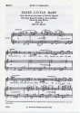 Sleep little baby for satb choir score (en)