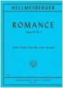 Romance op.43,2 for 4 violins and piano parts