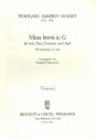 Missa brevis G-Dur KV140 fr Soli, Chor, Orchester und Orgel Chorpartitur (la)