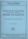 Variations for 1 string on a Theme from Rossini's 'Moses in Egypt' for double bass and piano