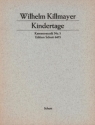 Kindertage fr Flte, Viola, elektr. Orgel, Klavier, Akkordeon, Zither, Gitarre u Partitur (zugleich Spielpartitur)