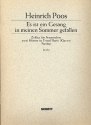 Es ist ein Gesang in meinen Sommer gefallen fr Frauenchor (SSAA), 2 Hrner in F und Harfe (Klavier) Partitur