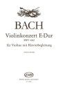 Konzert E-Dur BWV1042 fr Violine und Klavier