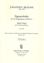 Zigeunerlieder op.103 fr 4 Singstimmen und Klavier Chorpartitur (dt)