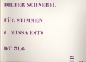 Fr Stimmen Missa est dt 31,6 fr 12 Gruppen von Vokalsolisten (Version fr 15) Partitur