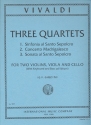 3 string quartets F.XI:7, XI:10 and XVI:2 for 2 violins, viola and violoncello parts