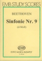 Sinfonie d-moll Nr.9 op.125 fr Soli, Chor und Orchester Studienpartitur