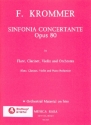 Sinfonia concertante D-Dur op.80 fr Flte, Klarinette, Violine und Orchester fr Flte, Klarinette, Violine und Klavier