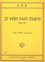 22 very easy Duets op.126 for 2 violoncellos score