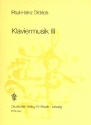 Klaviermusik 3 nach dem Gedicht 'Stehet im Schatten' (Paul Celan) fr Klavier