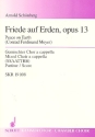 Friede auf Erden op. 13 fr gemischten Chor (SSAATTBB) a cappella oder mit kleinem Orchester Chorpartitur