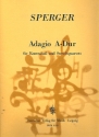 Adagio A-Dur fr Kontraba und Streichquartett Partitur und Stimmen