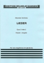 Gesnge op.5 Band 2 Original- ausgabe fr hohe Stimme und Klavier