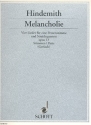 Melancholie op. 13 fr tiefe Frauenstimme und Streichquartett Stimmensatz