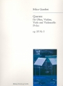 QUARTETT OP.25,3 FUER OBOE UND STREICHTRIO    STIMMEN STEINBECK, HANS, ED