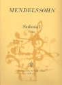 Sinfonie C-Dur Nr.1 fr Streichorchester Partitur