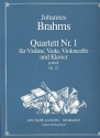 Quartett g-Moll Nr.1 op.25 fr Klavier und Streichtrio