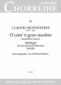 O com' gran martire - Madrigal fr 5 Stimmen (SSATB) a cappella Partitur