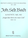 Singet dem Herrn ein neues Lied Kantate Nr.190 BWV190 Partitur