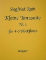 Kleine Tanzsuite Nr.2 fr 4-5 Blockflten (SSATB) Partitur