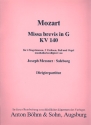 Missa brevis G-Dur KV140 fr Soli, Chor und Orchester Partitur