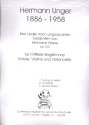 3 Lieder nach Gedichten von Hesse op.103 fr mittlere Singstimme, Klavier, Violine und Violoncello Partitur und Klavierauszug