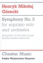 Symphony no.3 op.36 for soprano solo and orchestra study score