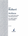 Siciliana for treble recorder and harpsichord (piano)