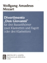 Divertimento Don Giovanni fr 3 Bassetthrner (2 Klarinetten, Fagott oder 3 Klarinetten) Partitur und Stimmen