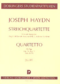 Streichquartett D-Dur op.76,5 Hob.III:79 Studienpartitur 