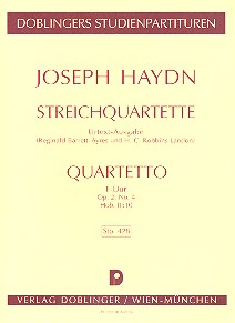 Streichquartett F-Dur op.2,4 Hob.III:10  Studienpartitur