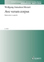 Ave verum corpus KV 618 fr Mnnerchor (TTBB) Chorpartitur