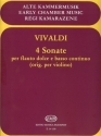 4 sonate per flauto dolce e bc (orig. per violino)