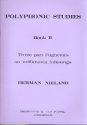 Polyphonic Studies vol.2 3-part fughettas's on wellknown folksongs, for piano