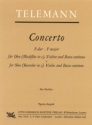 Concerto F-Dur fr Oboe, Violine und Bc Partitur und Stimmen