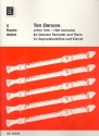 TEN DANCES ON THE 16TH - 18TH CENTURIES FOR DESCANT RECORDER AND PIANO