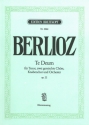 Te deum op.22 fr Tenor, 2 gem Chre, Knabenchor und Orchester Klavierauszug