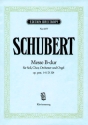 Messe B-Dur D324 op.post.141 fr Soli, Chor, Orchester und Orgel Klavierauszug