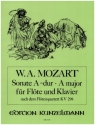 Sonate A-Dur (nach dem Fltenquartett KV298) fr Flte und Klavier