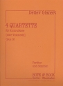 4 Quartette op.12 fr 4 Kontrabsse Partitur und Stimmen