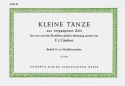 Kleine Tnze aus vergangener Zeit fr 2-3 Sopran-Blockflten und Gitarre Spielpartitur