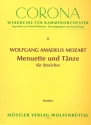 12 deutsche Tnze, 7 Salzburger Menuette, 6 lndlerische Tnze fr 2 Violinen und Violoncello Partitur