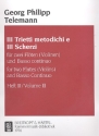 3 trietti metodichi e tre scherzi fr 2 Flten und Bc