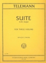 Suite Bb major for 3 violins 3 parts