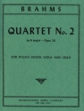 Quartet A major op.26 no.2 for piano, violin, viola and cello PARTS