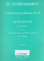 L'alphabet de la musique op.30 vol.3 for treble recorder and bc twenty-four sonatas in all keys