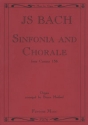 Sinfonia and Chorale from Cantata BWV156 for organ