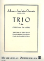 Trio F-Dur fr Viola d'amore (Violine), Flte und Cembalo (Klavier) (Bc ad lib) Stimmen,  Reprint